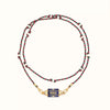 Wholesale Men's Boyfriend Style Geometric Star Eye Tarot Love Pendant Necklace Copper Gold Plated