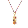 Wholesale Men's Boyfriend Style Geometric Star Eye Tarot Love Pendant Necklace Copper Gold Plated
