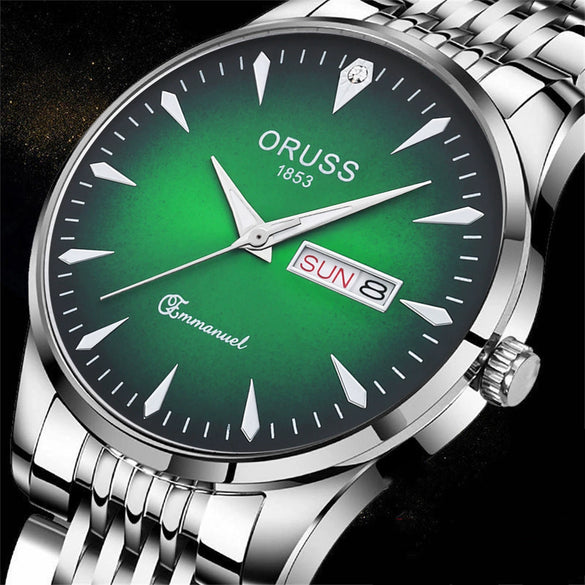Wholesale Men's Business Style Alloy And Alloy Steel Watches Round Dial Luminous Waterproof Quartz Automatic