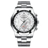 Wholesale Men's Business Style Alloy Case Stainless Steel Strap Round Dial Quartz Watch