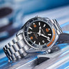 Wholesale Men's Business Style Automatic Hollow Movement Alloy Watch With Luminous Calendar Round Dial And Stainless Steel Butterfly Buckle Waterproof