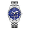 Wholesale Men's Business Style Hollow Design Quartz Watch With Alloy Case And Strap Mineral Reinforced Glass Mirror And Round Dial