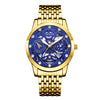 Wholesale Men's Business Style Hollow Design Quartz Watch With Alloy Case And Strap Mineral Reinforced Glass Mirror And Round Dial