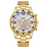 Wholesale Men's Business Style Round Dial Alloy Case Stainless Steel Band Quartz Watch