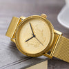 Wholesale Men's Business Style Ultrathin Quartz Watch Alloy Case Stainless Steel Strap Round Dial