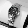 Wholesale Men's Business Style Watch Tungsten Steel Case And Strap Round Dial Waterproof