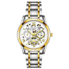 Wholesale Men's Casual Hollow Fashion Calendar Quartz Watch With Alloy Case And Stainless Steel Band