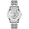 Wholesale Men's Casual Hollow Fashion Calendar Quartz Watch With Alloy Case And Stainless Steel Band