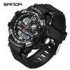 Wholesale Men's Casual Sports Fashion Digital Watch Abs Case Tpu Strap Acrylic Mirror Round Dial