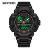 Wholesale Men's Casual Sports Fashion Digital Watch Abs Case Tpu Strap Acrylic Mirror Round Dial