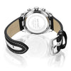 Wholesale Men's Casual Sports Multifunction Chronograph Waterproof Quartz Watch Alloy Case Genuine Leather Strap Round Dial Stainless Steel Clasp
