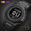 Wholesale Men's Electronic Watch Alloy And Stainless Steel Geometric Round Dial