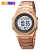 Wholesale Men's Electronic Watch Alloy And Stainless Steel Geometric Round Dial