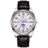 Wholesale Men's Fashion Belt Quartz Watch With Alloy Case Pu Leather Strap Stainless Steel Buckle And Round Dial