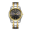 Wholesale Men's Fashion Quartz Watch Steel Case And Strap Round Dial Mineral Strengthened Glass Mirror