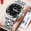 Wholesale Men's Fashion Quartz Watch Steel Case And Strap Round Dial Mineral Strengthened Glass Mirror