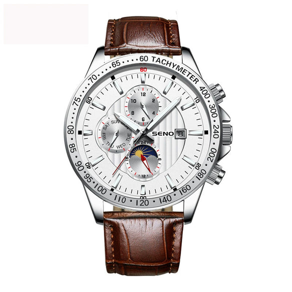 Wholesale Men's Fashion Quartz Watches With Luminous Calendar Waterproof Round Dial Alloy Case And Strap Stainless Steel Clasp Coated Glass Mirror Printed Logo Spiral Crown