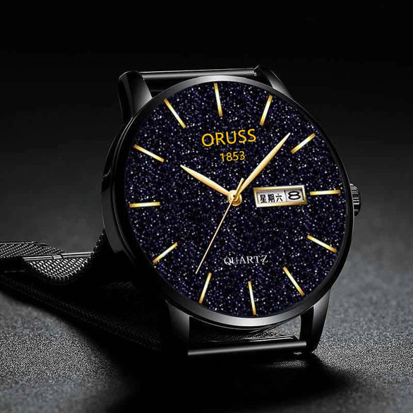 Wholesale Men's Fashion Watch Alloy Case And Strap Round Dial Mineral Strengthened Glass Mirror Quartz Movement Waterproof Calendar