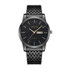 Wholesale Men's Fashion Watch Alloy Case And Strap Round Dial Mineral Strengthened Glass Mirror Quartz Movement Waterproof Calendar