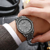 Wholesale Men's Fashionable Quartz Watch With Alloy Case Steel Strip Strap Round Dial And Rome Scale