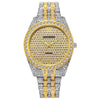 Wholesale Men's Fashionable Quartz Watch With Alloy Case Steel Strip Strap Round Dial And Rome Scale