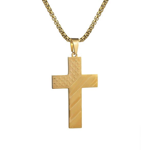 Wholesale Men's Geometric Style Titanium Steel And Stainless Steel Necklace With Square Pearl Chain And Polishing Treatment