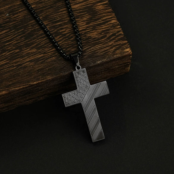 Wholesale Men's Geometric Style Titanium Steel And Stainless Steel Necklace With Square Pearl Chain And Polishing Treatment