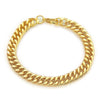 Wholesale Men's Hip Hop Fashion Iron Bracelet With Geometric Pattern And 18K Gold Plated