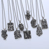 Wholesale Men's Hip Hop Stainless Steel Geometric Polished Necklace