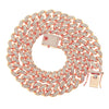Wholesale Men's Hiphop Alloy Cuban Chain Necklace With Diamond Design