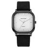 Wholesale Men's Leisure Quartz Watch With Alloy Case Imitation Leather Strap And Square Dial