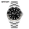 Wholesale Men's Leisure Style Round Dial Waterproof Quartz Watch With Steel Band Alloy Case And Mineral Reinforced Mirror