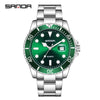 Wholesale Men's Leisure Style Round Dial Waterproof Quartz Watch With Steel Band Alloy Case And Mineral Reinforced Mirror
