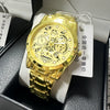 Wholesale Men's Leisure Style Steel Automatic Movement Waterproof Round Watch