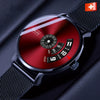 Wholesale Men's Leisure Style Steel Automatic Movement Waterproof Round Watch