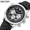 Wholesale Men's Multifunctional Ultrathin Business Style Silicone Band Alloy Case Round Waterproof Luminous Calendar Watch