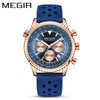 Wholesale Men's Multifunctional Ultrathin Business Style Silicone Band Alloy Case Round Waterproof Luminous Calendar Watch