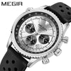 Wholesale Men's Multifunctional Ultrathin Business Style Silicone Band Alloy Case Round Waterproof Luminous Calendar Watch
