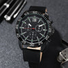 Wholesale Men's Outdoor Multifunctional Sports Quartz Watch Alloy Case Imitation Leather Strap Round Dial
