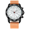 Wholesale Men's Outdoor Multifunctional Sports Quartz Watch Alloy Case Imitation Leather Strap Round Dial