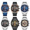 Wholesale Men's Quartz Watch With Business Style Round Dial Stainless Steel Strap And Clasp Alloy Case Sapphire Crystal Glass Mirror