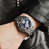 Wholesale Men's Quartz Watch With Fashion Style Waterproof Luminous Alloy Case Stainless Steel Strap And Buckle Round Dial Mineral Strengthened Glass Mirror