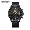 Wholesale Men's Quartz Watch Zinc Alloy Case Steel Belt Round Dial Waterproof Leisure Style