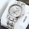 Wholesale Men's Quartz Watches Alloy Case Mineral Reinforced Glass Mirror Round Dial Business Style