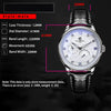 Wholesale Men's Relief Dot Diamond Fully Automatic Mechanical Watch With Round Dial Mineral Reinforced Glass Mirror Stainless Steel Buckle And Genuine Leather Strap