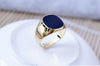 Wholesale Men's Retro Alloy Ring With Geometric Pattern And Electroplating Process