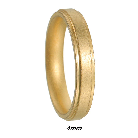 Wholesale Men's Retro Ring Titanium Steel Geometric Distressed Electroplated