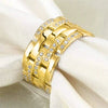 Wholesale Men's Ring Copper Geometric Micro Inlaid Zircon Light Luxury Style