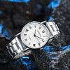 Wholesale Men's Simple Casual Quartz Watch With Stainless Steel Band And Round Dial Made Of Plastic Case And Alloy Buckle
