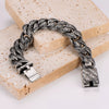 Wholesale Men's Simple Geometric Electroplated Stainless Steel Bracelet Jewelry